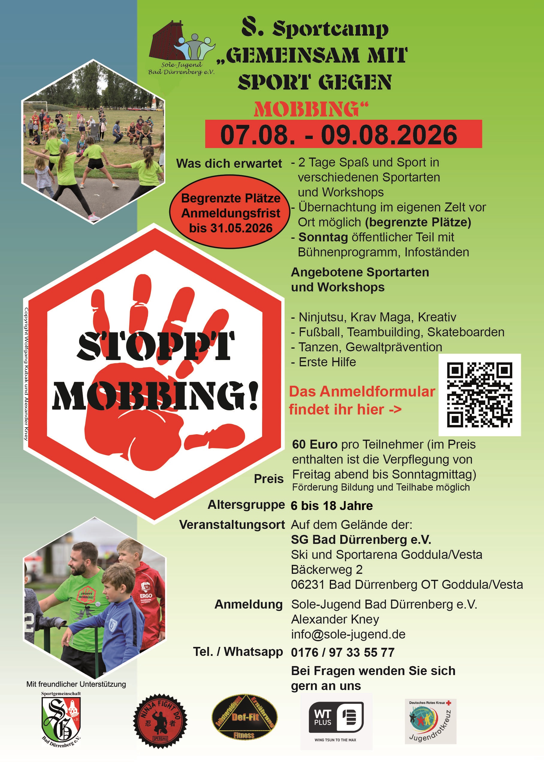 8. Sportcamp „Gemeinsam mit Sport gegen Mobbing“ in Bad Dürrenberg